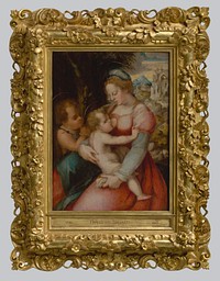 Madonna with child and john the baptist by Pier Francesco Foschi