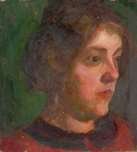 Study of a girl's head, Ludovít Pitthordt