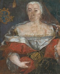 Portrait of a zemianka in a brocaded cloak