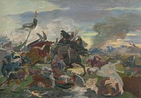 The death of tomory in the battle of mohács by Jozef Hanula