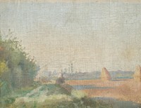 Study of summer landscape by László Mednyánszky