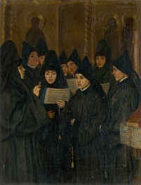 Nuns by Mikhail Vasilievich Nesterov