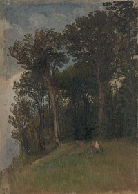 At the edge of a forest  by Friedrich Carl von Scheidlin