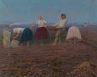 Potato picking, Teodor Jozef Mousson