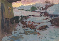 Winter landscape, Alois Kalvoda