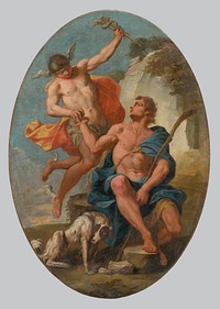 Mercury and paris, Johann Heinrich Schönfeld