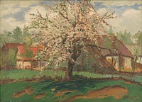 Landscape with trees in bloom, Bohumil Hanák