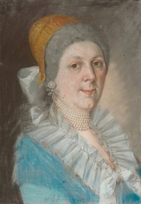 Portrait of a woman with a pearl necklace