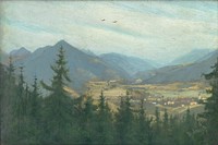 Ružomberok landscape, Karol Miloslav Lehotský