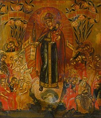 Theotokos in a mandorla, Russian Icon Painter