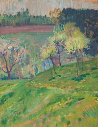 Blooming orchard, Jan Preisler