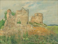Ruins of bac castle, Karol Miloslav Lehotský