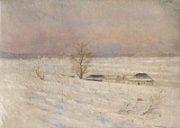 Landscape in winter by László Mednyánszky