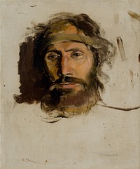 Christ by László Mednyánszky