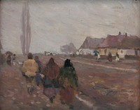 On the road from the michalovice market, Teodor Jozef Mousson