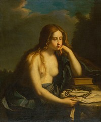 Repentant mary magdalene, Cesare Gennari