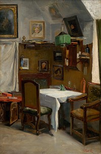 Study of a munich atelier, Ludovít Pitthordt