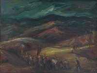 Landscape with procession, Ludovít Varga