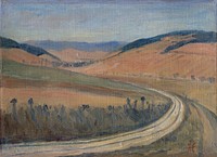 Study of spiš landscape by Jozef Hanula