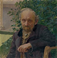 Portrait of an old man by Milan Thomka Mitrovský