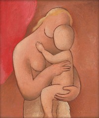 Mother with child by Mikuláš Galanda