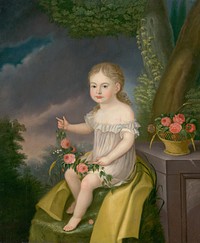 Child with flowers