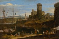 Seaside landscape ii., Adriaen Van Der Kabel