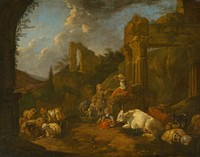 Pastoral idyll, Johann Heinrich Roos