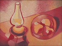 Still life with a lamp by Mikuláš Galanda