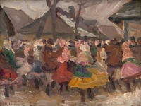 Study of folk merrymaking, Teodor Jozef Mousson