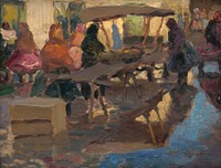 Study from a marketplace, Teodor Jozef Mousson