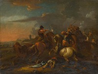 Cavalry battle ii., August Querfurt