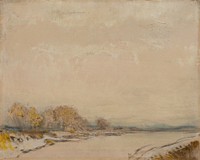 Landscape with a river by László Mednyánszky