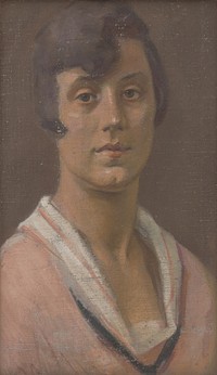 Portrait of a young woman by Milan Thomka Mitrovský