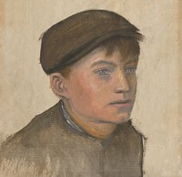 Boy from beckov by László Mednyánszky