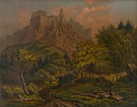 Landscape with stará ľubovňa castle, Ľubovňa