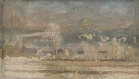 Winter landscape by Ferdinand Katona