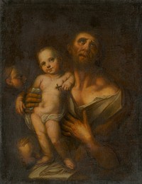 Saint joseph with baby jesus