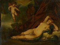 Venus and amor with satyr (copy), Alessandro Gherardini