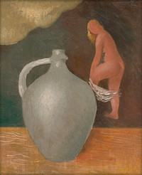 Woman with jar by Mikuláš Galanda