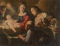 Holy family, Antonio Balestra