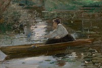 Lady in a boat, Josef Schusser