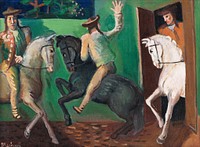 Riders (on horses) by Cyprián Majerník