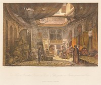 Part of the persian bazaar in cairo, Karol ľudovít Libay