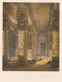 Interior of the temple in dendera, Karol ľudovít Libay