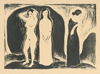 A woman in three forms by Mikuláš Galanda