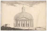 Classicist temple, Jean Laurent Legeay