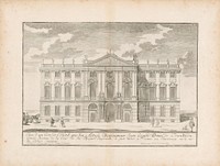 View of the facade of a private building, Johann Bernhard Fischer Von Erlach