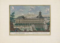 Mirabell castle in salzburg - south side, Johann August Corvinus