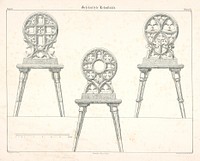 Carved chairs (from the cycle gewerbe kunstblatt)